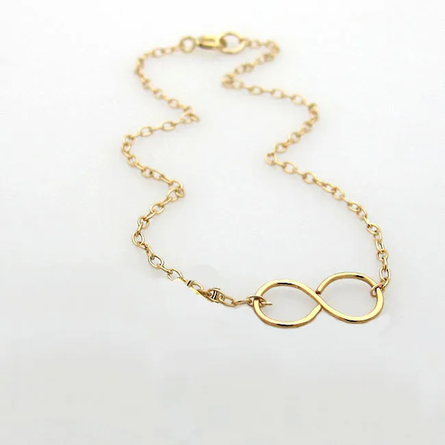 14k Gold Filled Figure Infinity Bracelet