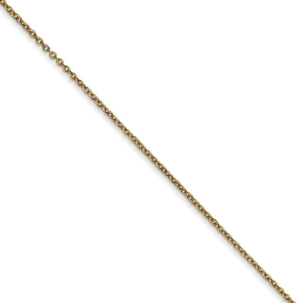 14k Yellow Gold 16 Inside Heart Necklace