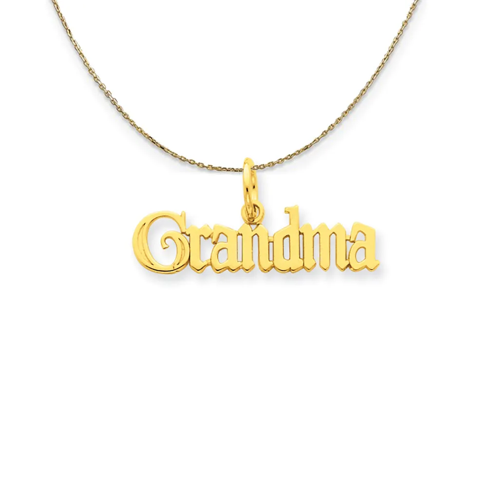 14K YELLOW GOLD GRANDMA (26M NECKLACE