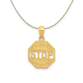 14k Yellow Gold I'll Never Stop Loving You Necklace