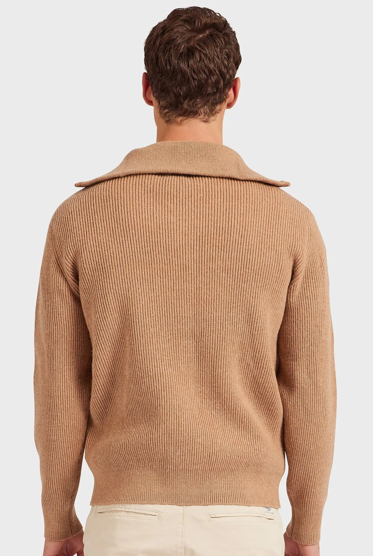 Academy Brand - Le Mans 1/2 Zip Knit Camel