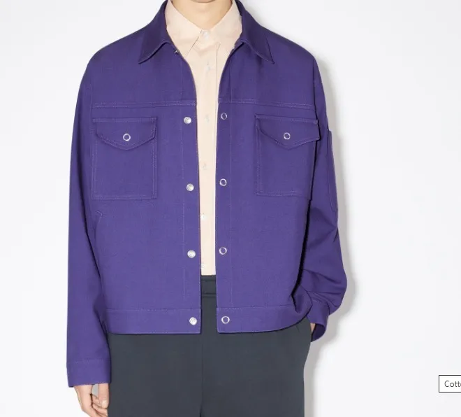 Acne Studios  |Wool Nylon Street Style Cotton Logo Designers Shirts