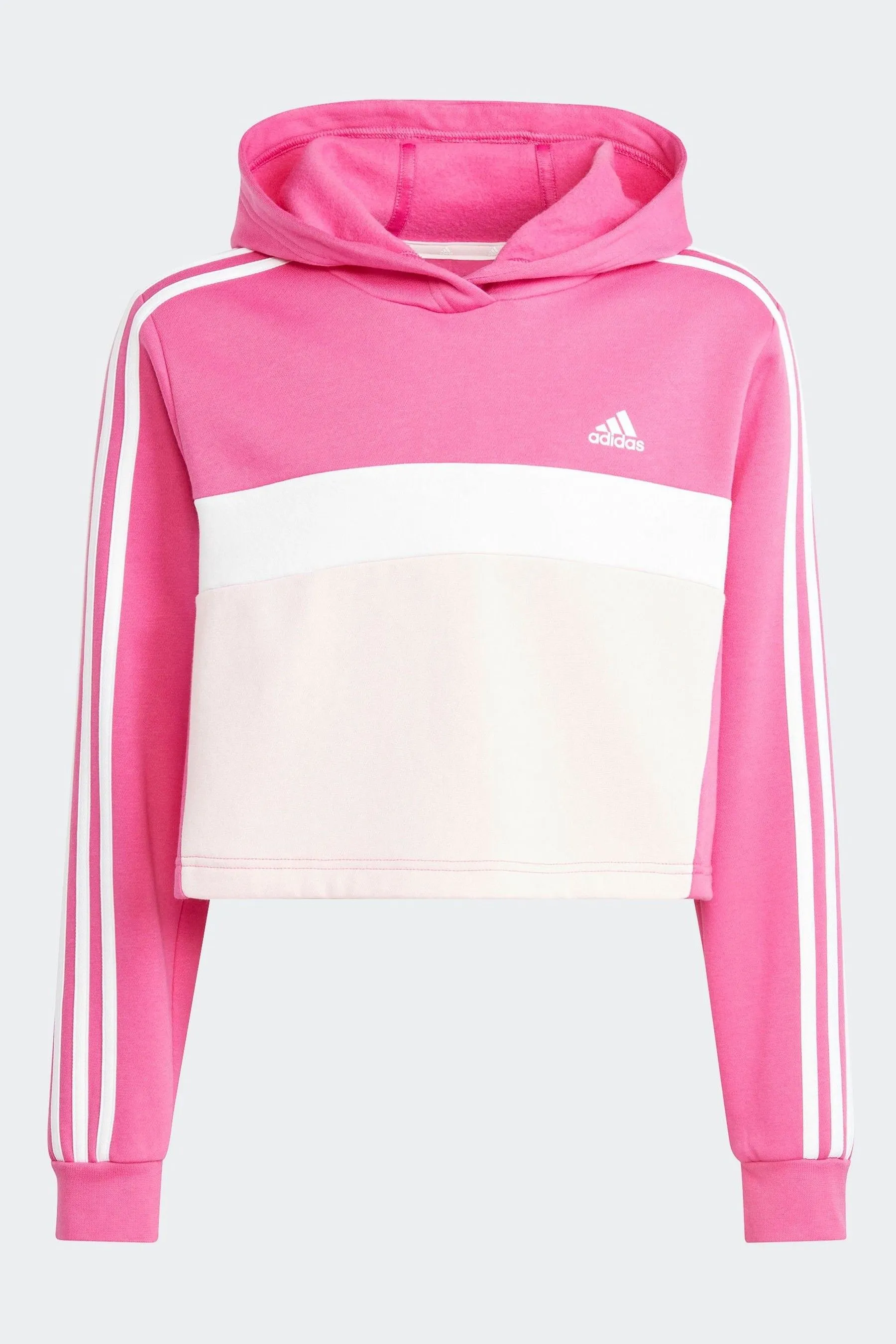 adidas Pink Kids Sportswear Tiberio 3-Stripes Colorblock Fleece Leggings Set