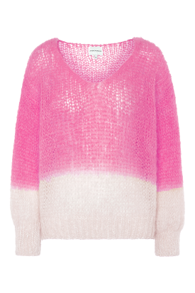 American Dreams Milana Knit Two Tone Pink and White