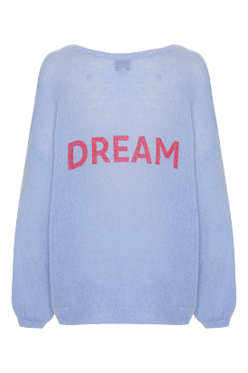 American Dreams Silja Pale Blue W/ Coral Red Letters 'DREAM'