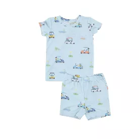 Angel Dear - Blue Golf Carts Short Loungewear Set