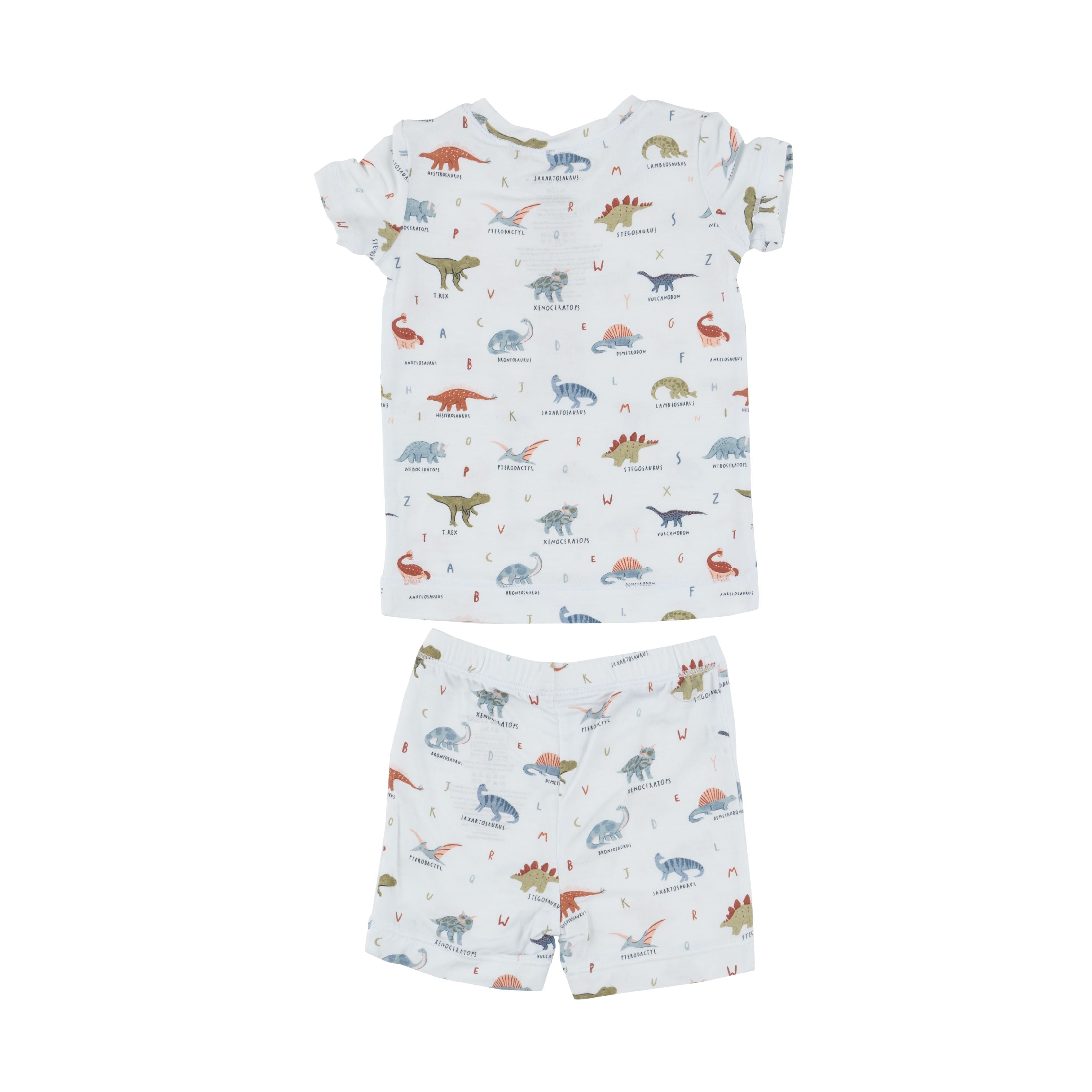 Angel Dear - Dinosaur ABC Short Loungewear Set