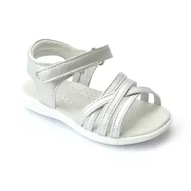 Angel Girls Leather Cross Strap Sandals