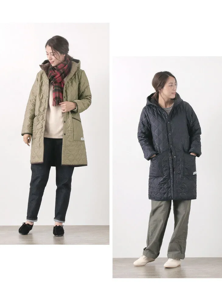 ARMEN（アーメン） リバーシブル フーデッド キルティングコート / レディース / アウター / ロング / REVERSIBLE HOODED COAT