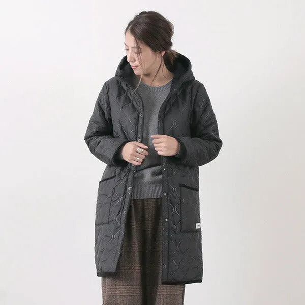 ARMEN（アーメン） リバーシブル フーデッド キルティングコート / レディース / アウター / ロング / REVERSIBLE HOODED COAT