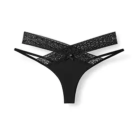 Ashley Double Strap Panty Black