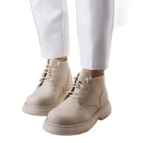 Beige insulated boots from Savino