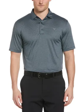 Big & Tall Heather Micro Stripe Golf Polo