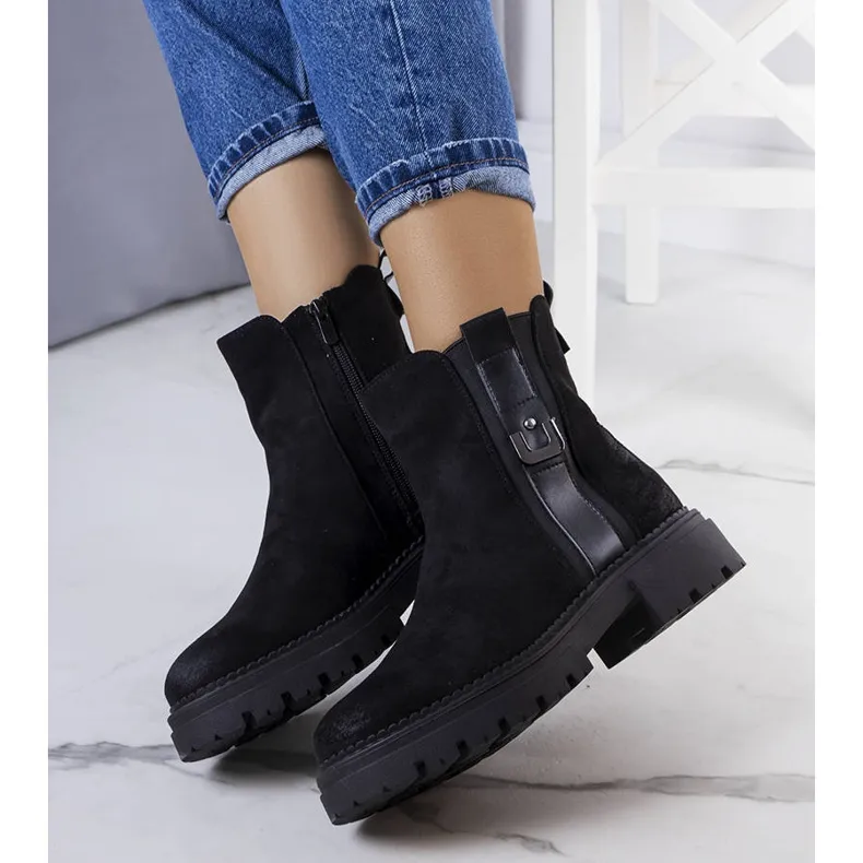 Black insulated boots from Xiomara