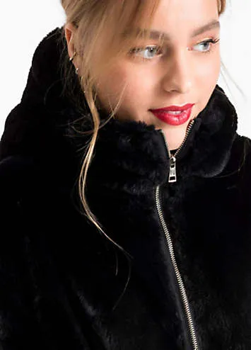 bonprix Faux Fur Hooded Coat | Grattan