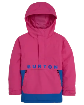 Burton Kids' Frostner 2L Anorak Snow Jacket - Fuchsia Fusion/Amparo Blue | Shop Coats & Jackets at Trojan Wake Ski Snow 