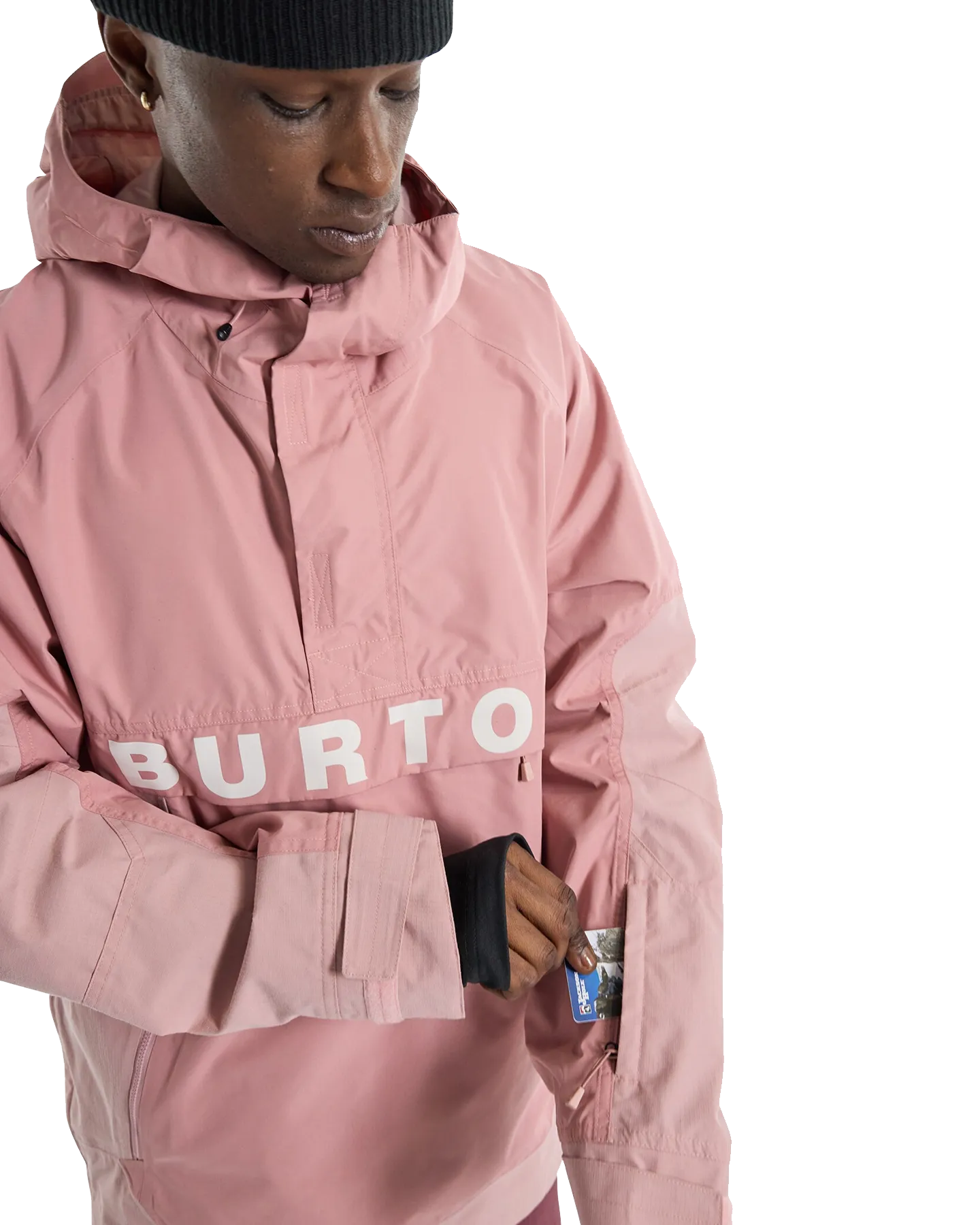 Burton Men's Frostner 2L Anorak Snow Jacket - Powder Blush | Shop Coats & Jackets at Trojan Wake Ski Snow & Snow Ski