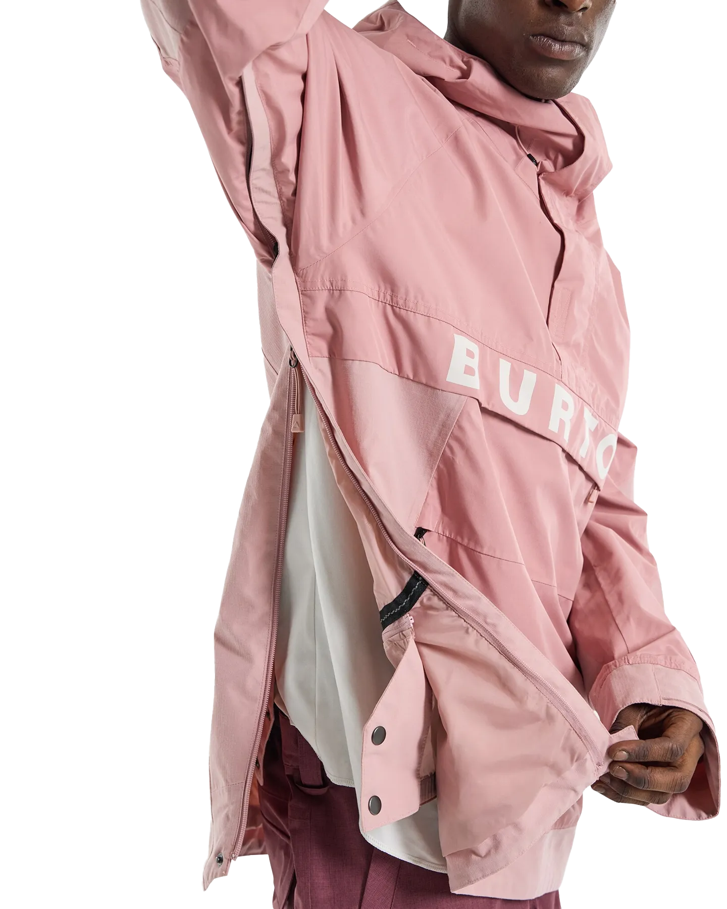 Burton Men's Frostner 2L Anorak Snow Jacket - Powder Blush | Shop Coats & Jackets at Trojan Wake Ski Snow & Snow Ski