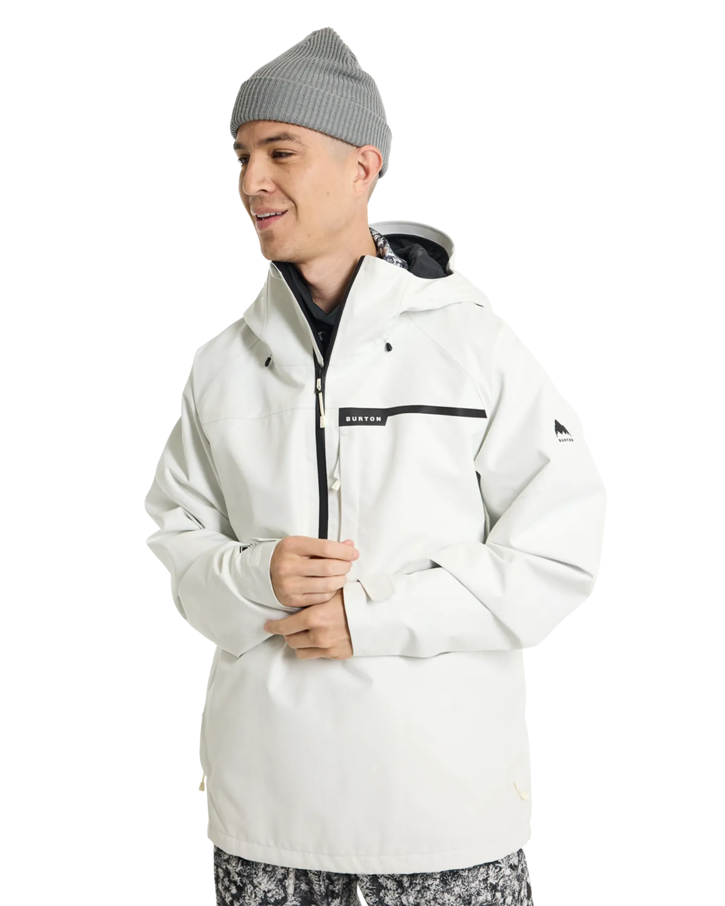 Burton Men's Pillowline Gore-Tex 2L Anorak Snow Jacket - Stout White | Shop Coats & Jackets at Trojan Wake Ski Snow &