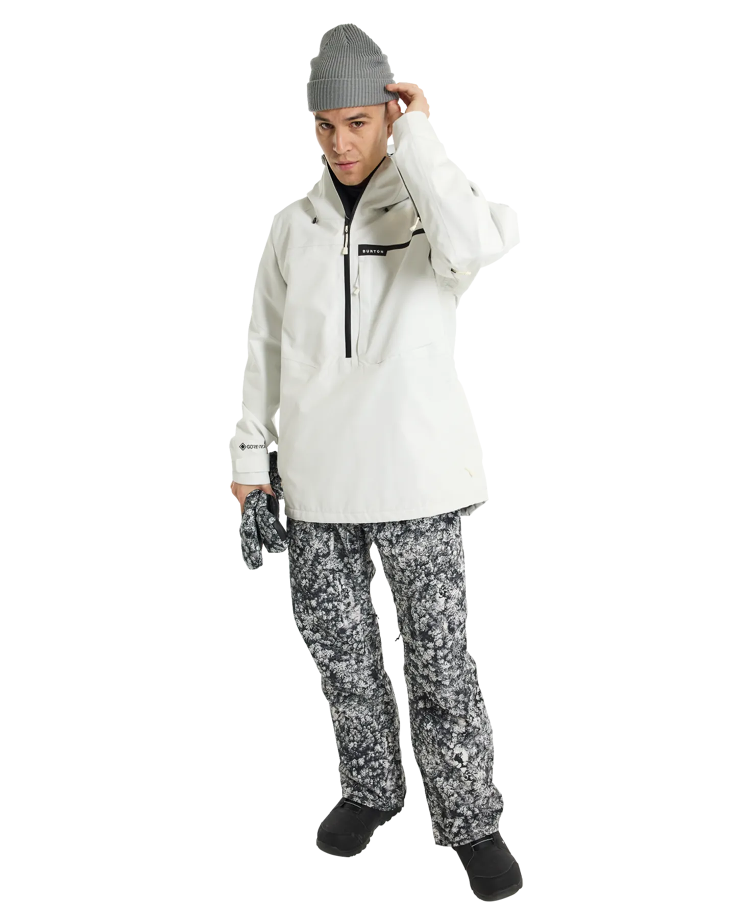 Burton Men's Pillowline Gore-Tex 2L Anorak Snow Jacket - Stout White | Shop Coats & Jackets at Trojan Wake Ski Snow &