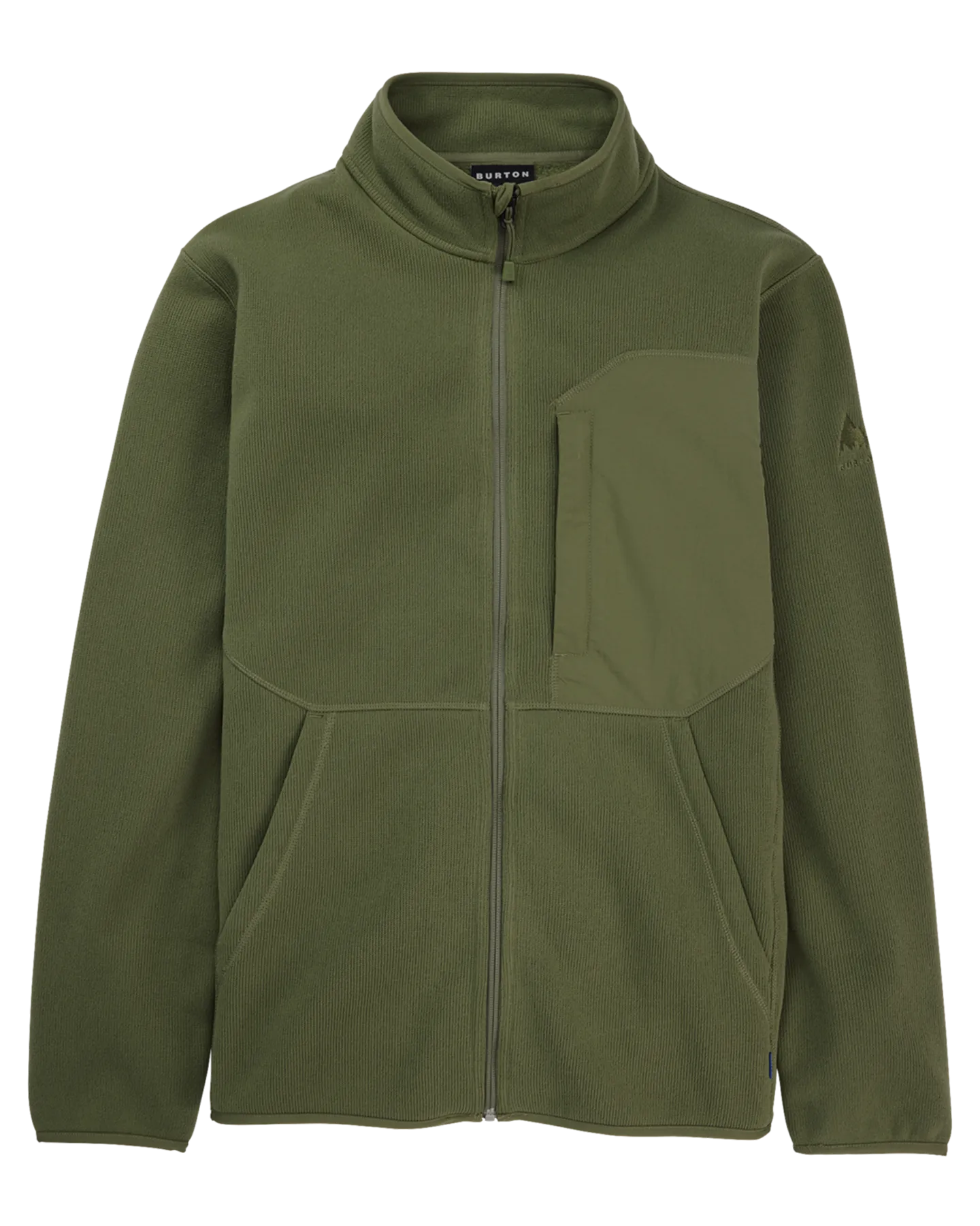 Burton Men's Runin Full-Zip Fleece - Forest Moss | Shop Coats & Jackets at Trojan Wake Ski Snow & Snow Skiers Wareho