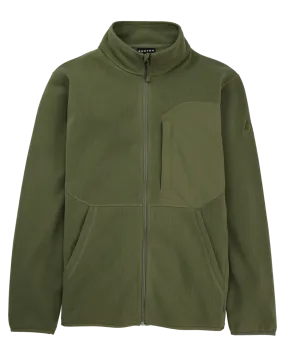 Burton Men's Runin Full-Zip Fleece - Forest Moss | Shop Coats & Jackets at Trojan Wake Ski Snow & Snow Skiers Wareho