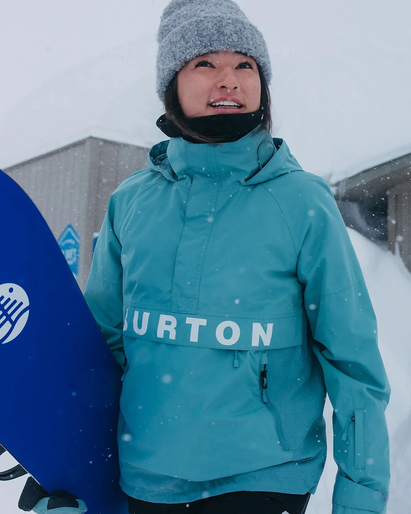 Burton Women's Frostner 2L Anorak Snow Jacket - Rock Lichen/Stout White | Shop Coats & Jackets at Trojan Wake Ski Snow &