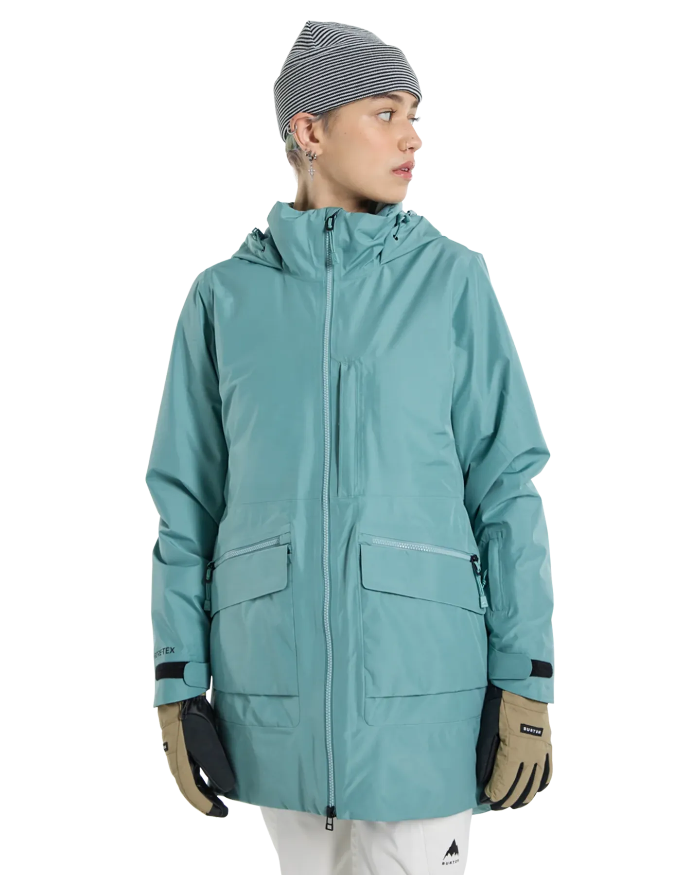 Burton Women's Treeline Gore-Tex 2L Snow Jacket - Rock Lichen | Shop Coats & Jackets at Trojan Wake Ski Snow & Snow 