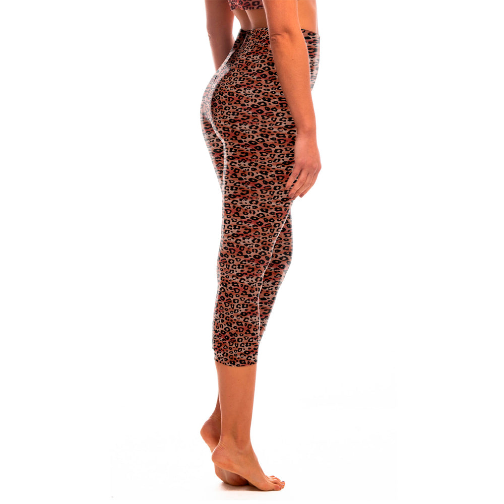 CALZA ANIMAL BRUSHED LEGGINGS LD RUSTY