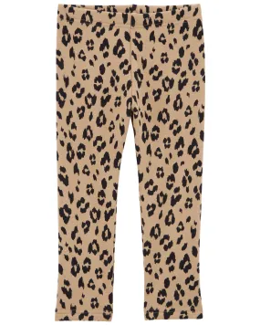 Carters Oshkosh Baby Leopard Cozy Fleece Leggings