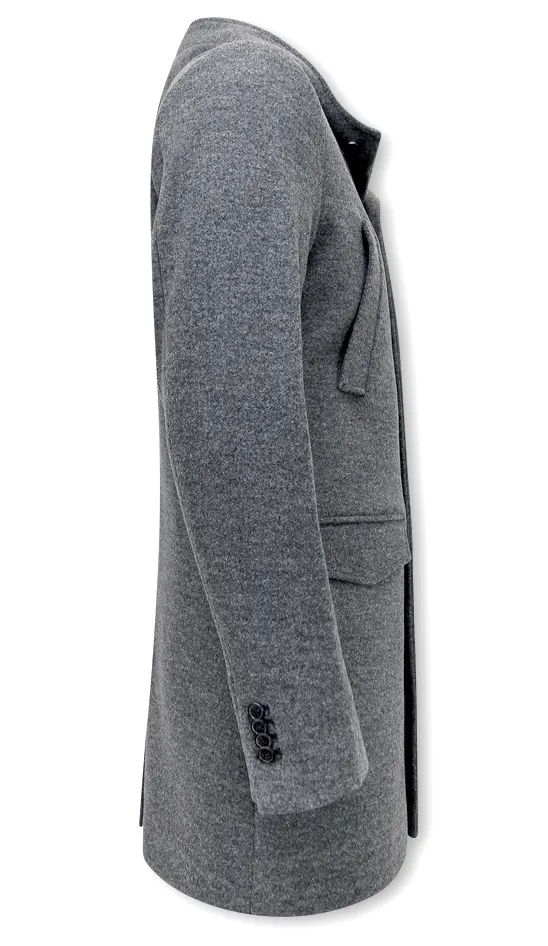 Classic Coats With Hood For Men Grey | NEW |