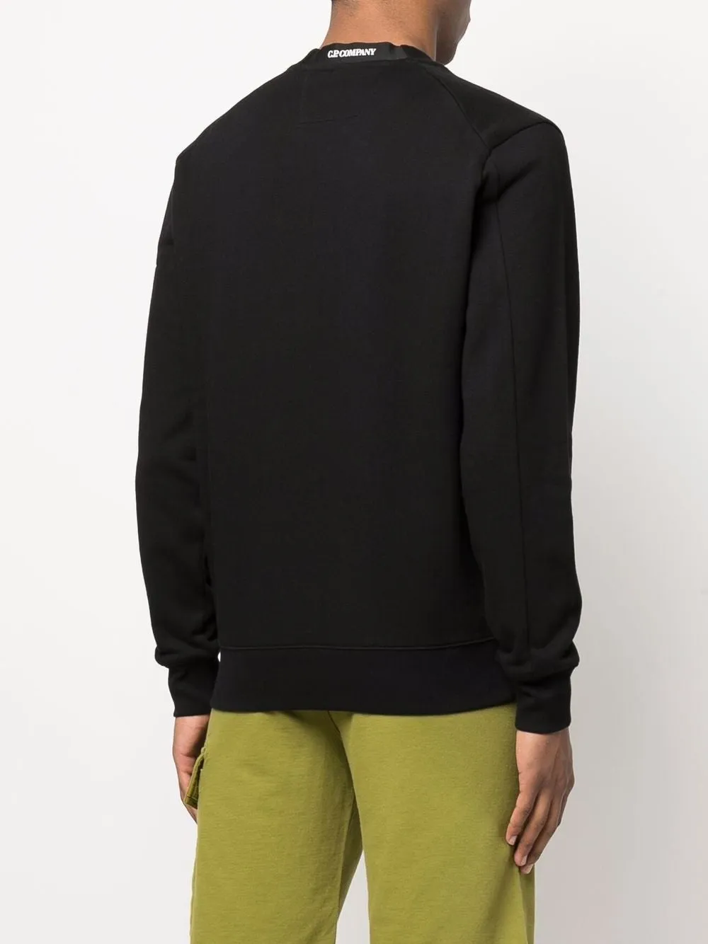 CP Company Sweat Diagonal raised fleece noir