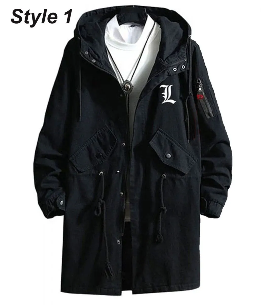 Death Note Black Cotton Hooded Coat