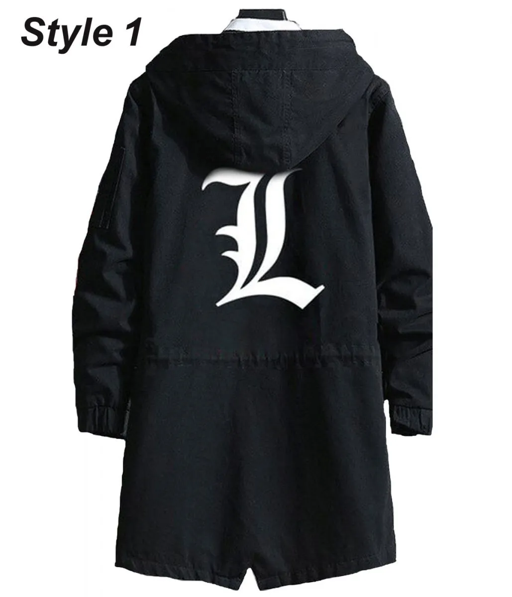 Death Note Black Cotton Hooded Coat