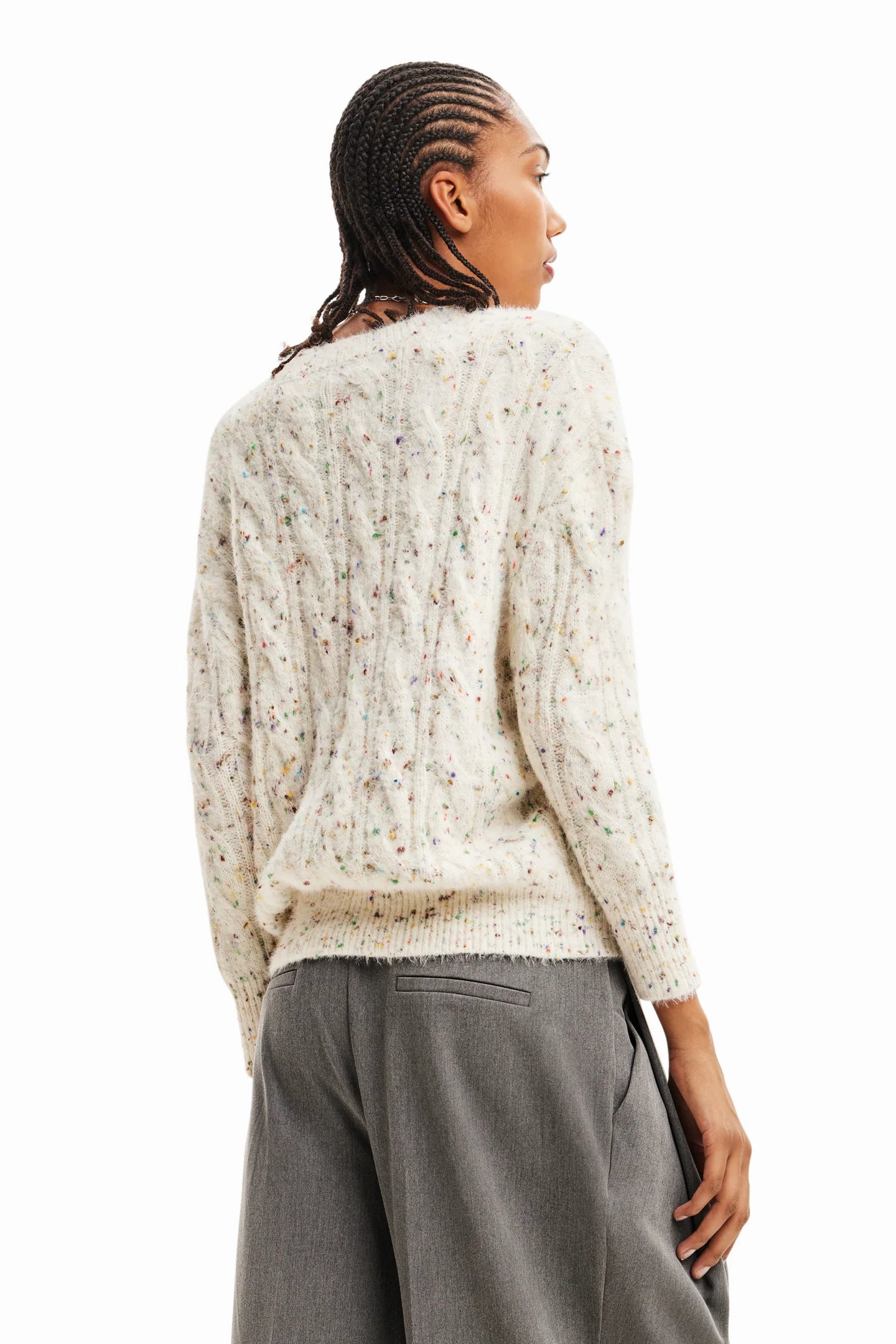 Desigual Oversized Cable Knit