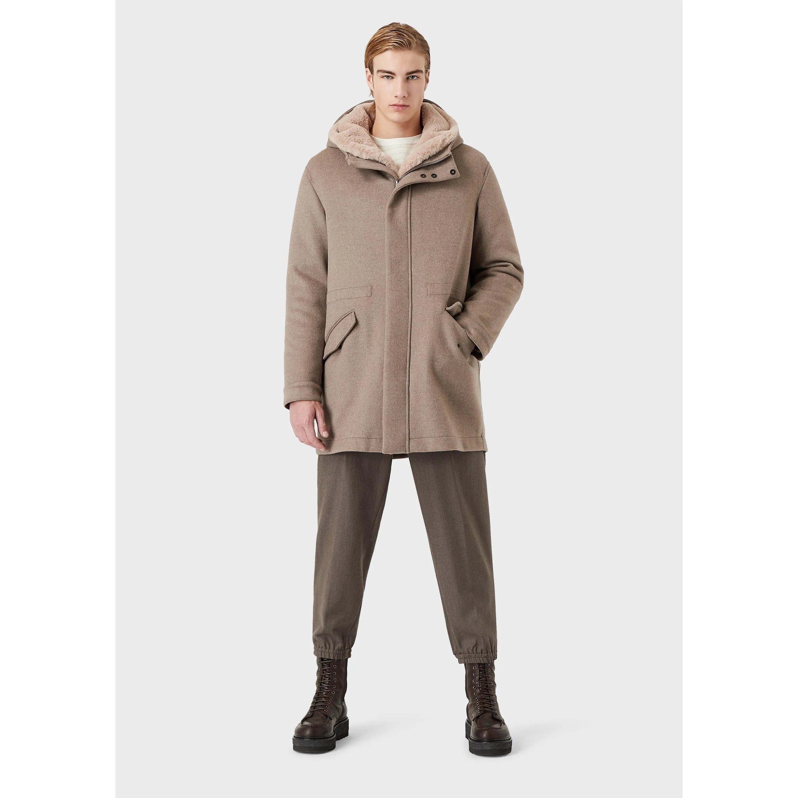 Emporio Armani Hooded Coat  Sn99