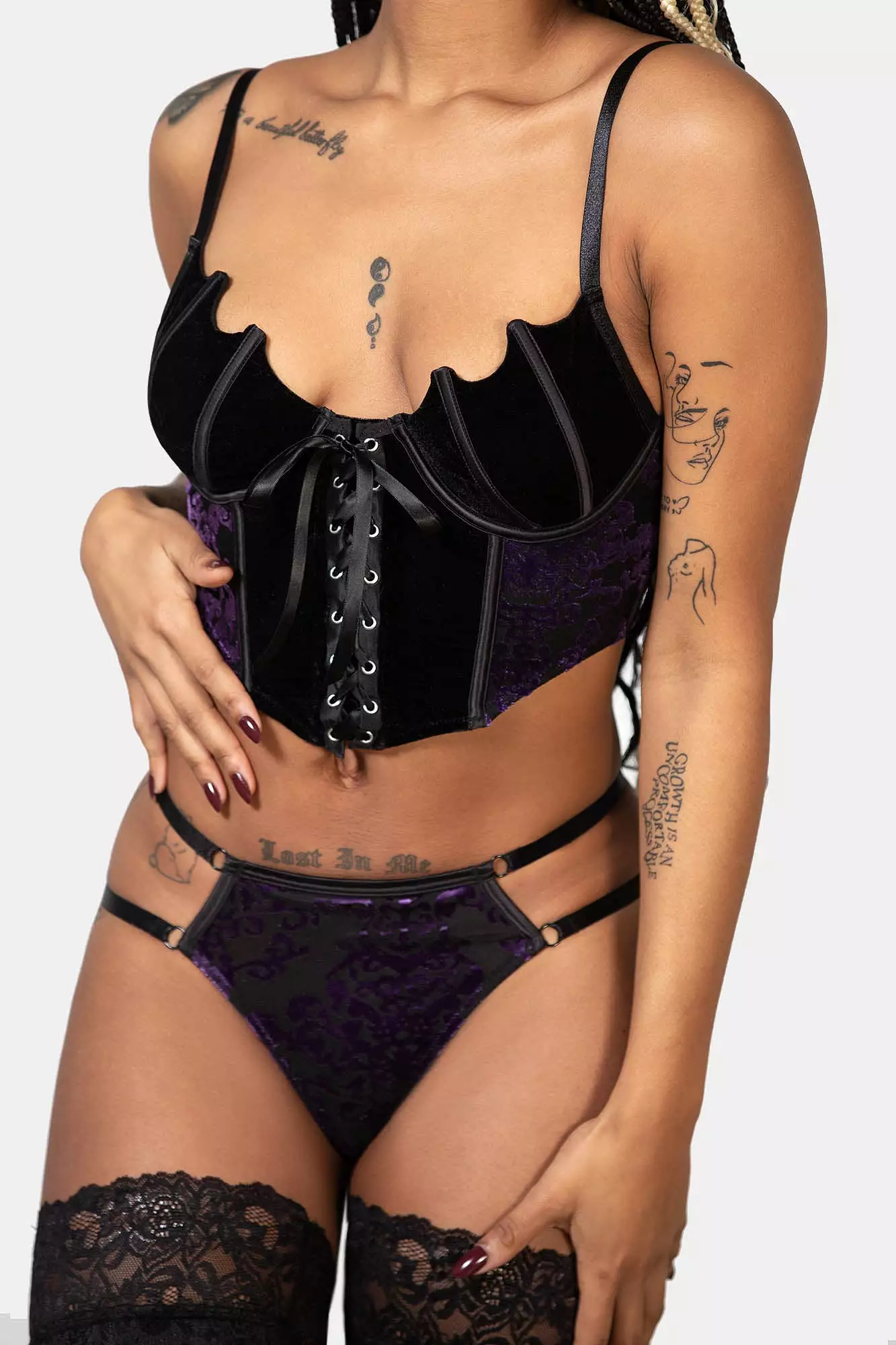 Fang Burnout Velvet Panty