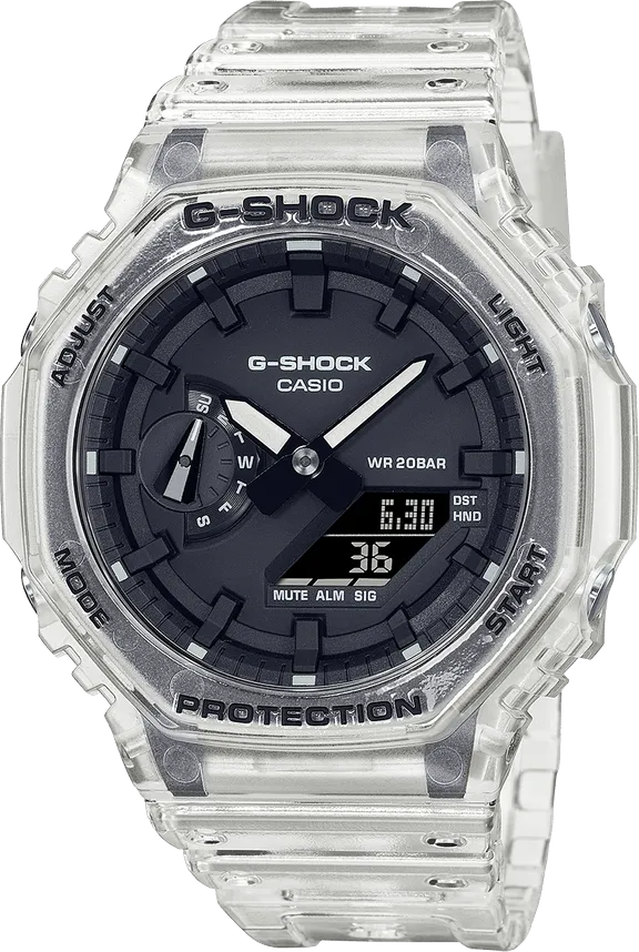 G-SHOCK MEN’S ANALOG-DIGITAL GA2100SKE-7A- CLEAR 