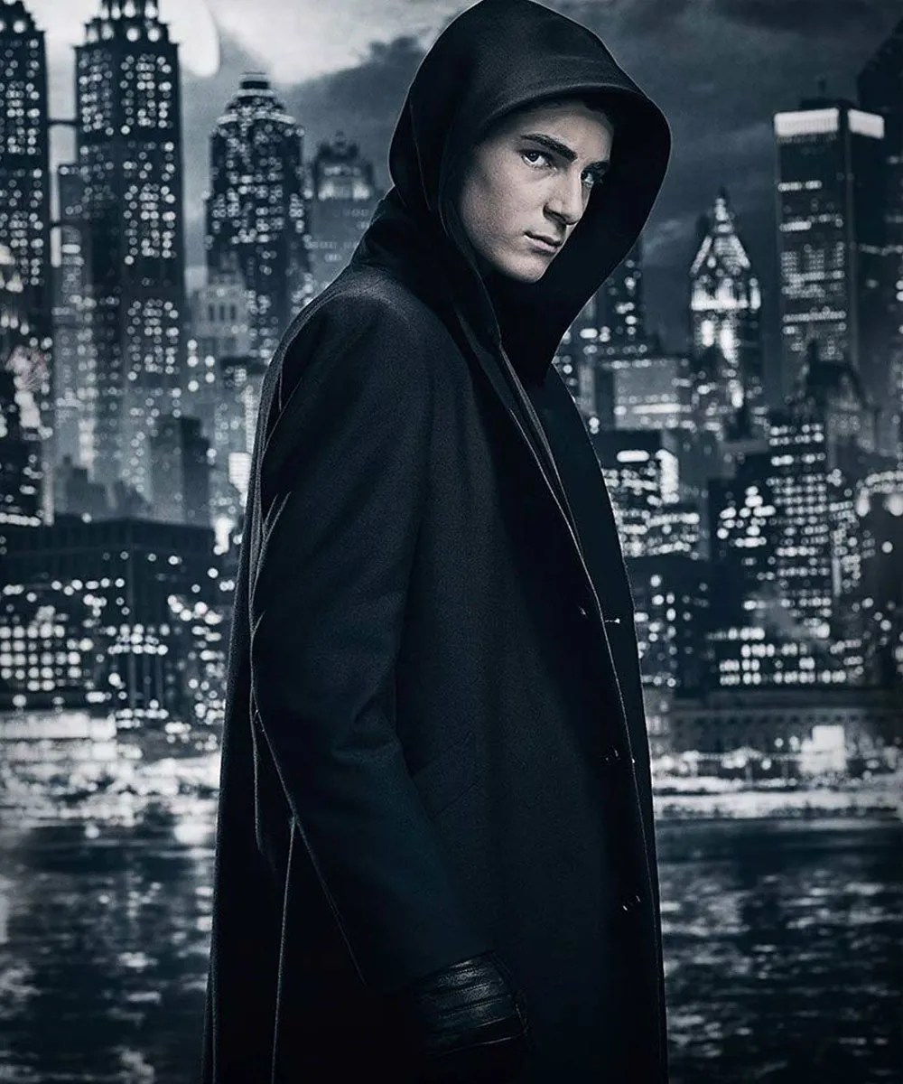 Gotham Season 5 David Mazouz Hooded Coat