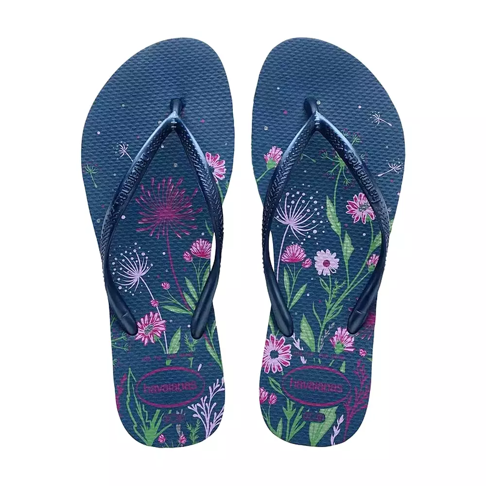 Havaianas Girl's Slim Organic Comfy Blue