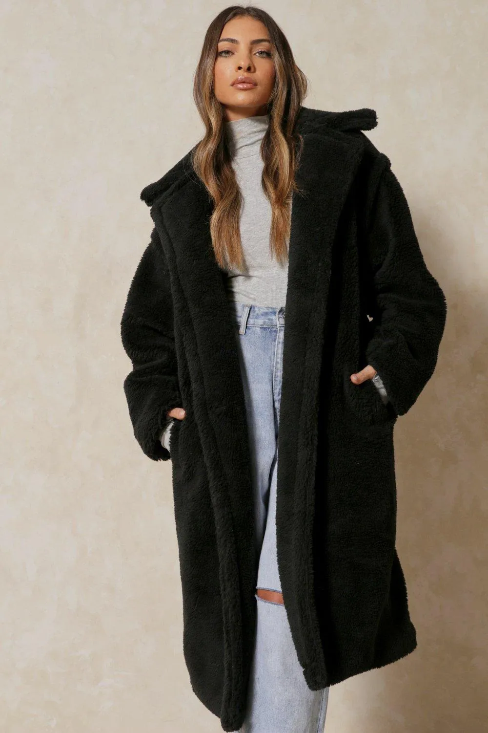 Jackets & Coats | Oversized Teddy Coat | MissPap