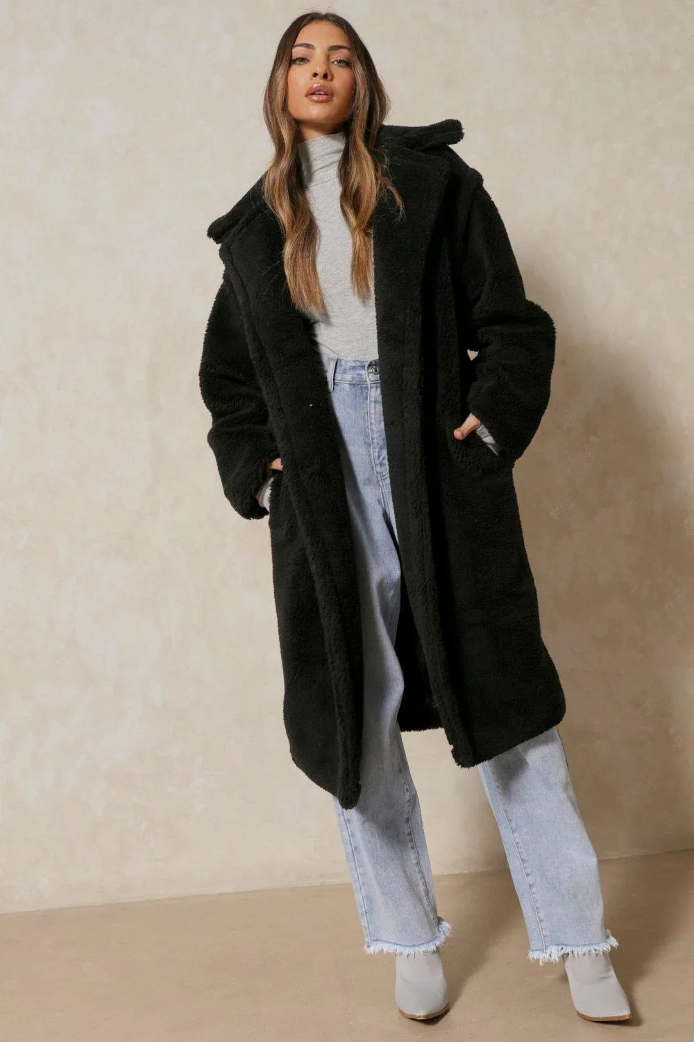 Jackets & Coats | Oversized Teddy Coat | MissPap