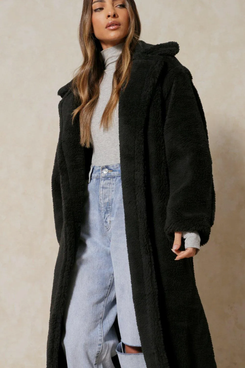 Jackets & Coats | Oversized Teddy Coat | MissPap