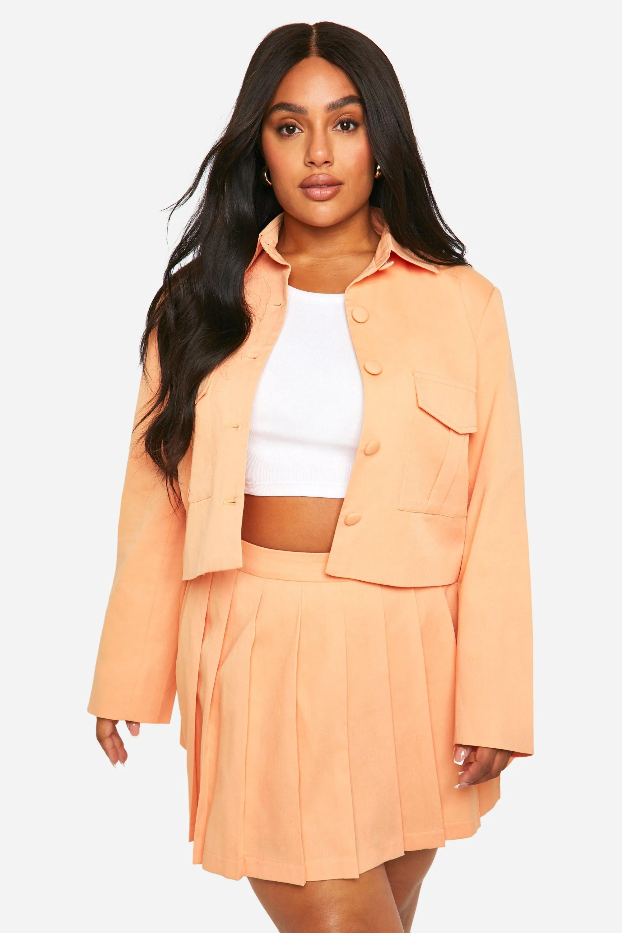 Jackets & Coats | Plus Tailored Bomber Jacket | boohoo