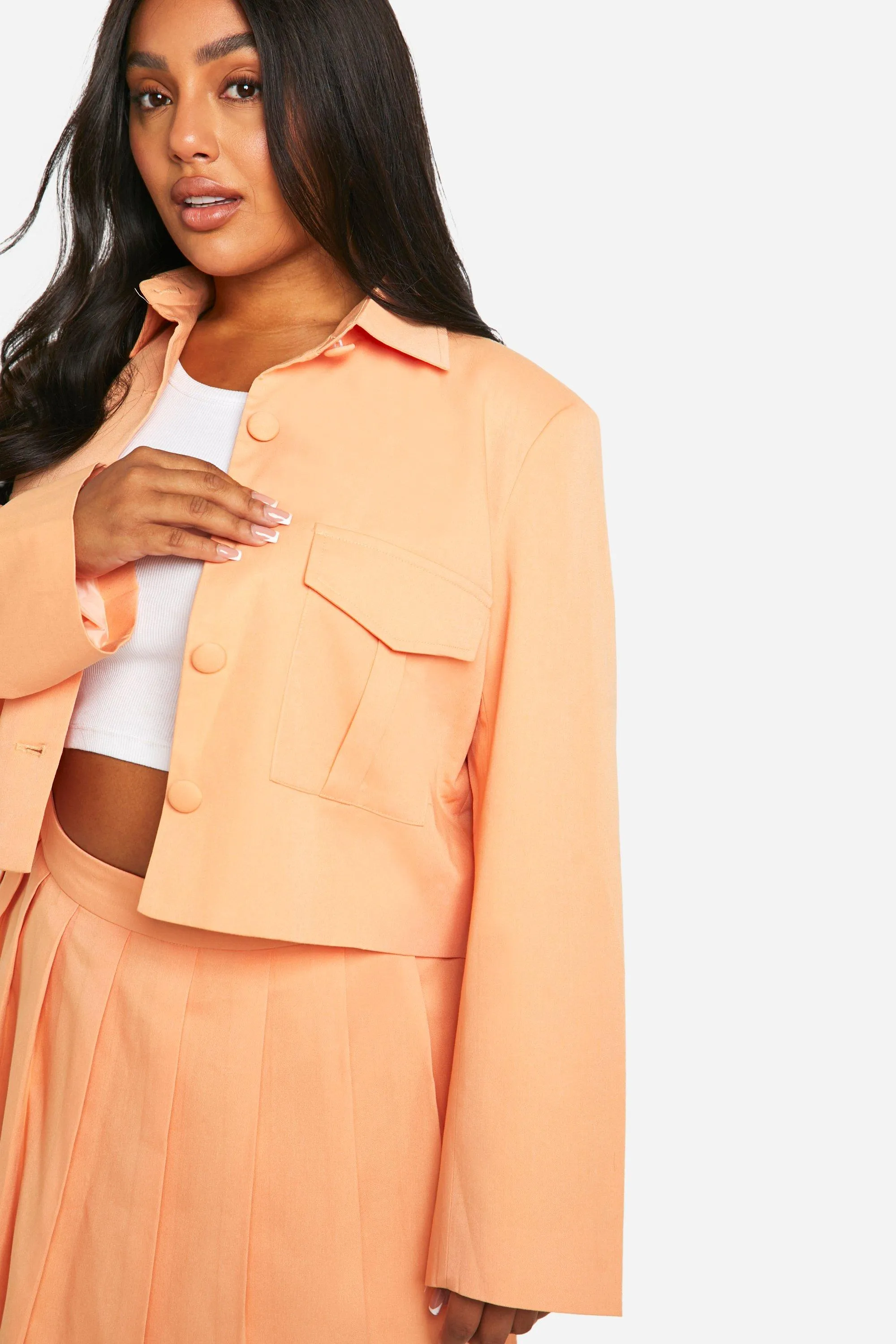 Jackets & Coats | Plus Tailored Bomber Jacket | boohoo