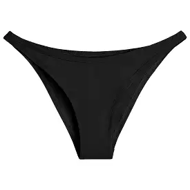 Jet Black Organic Cotton Brazilian Panty