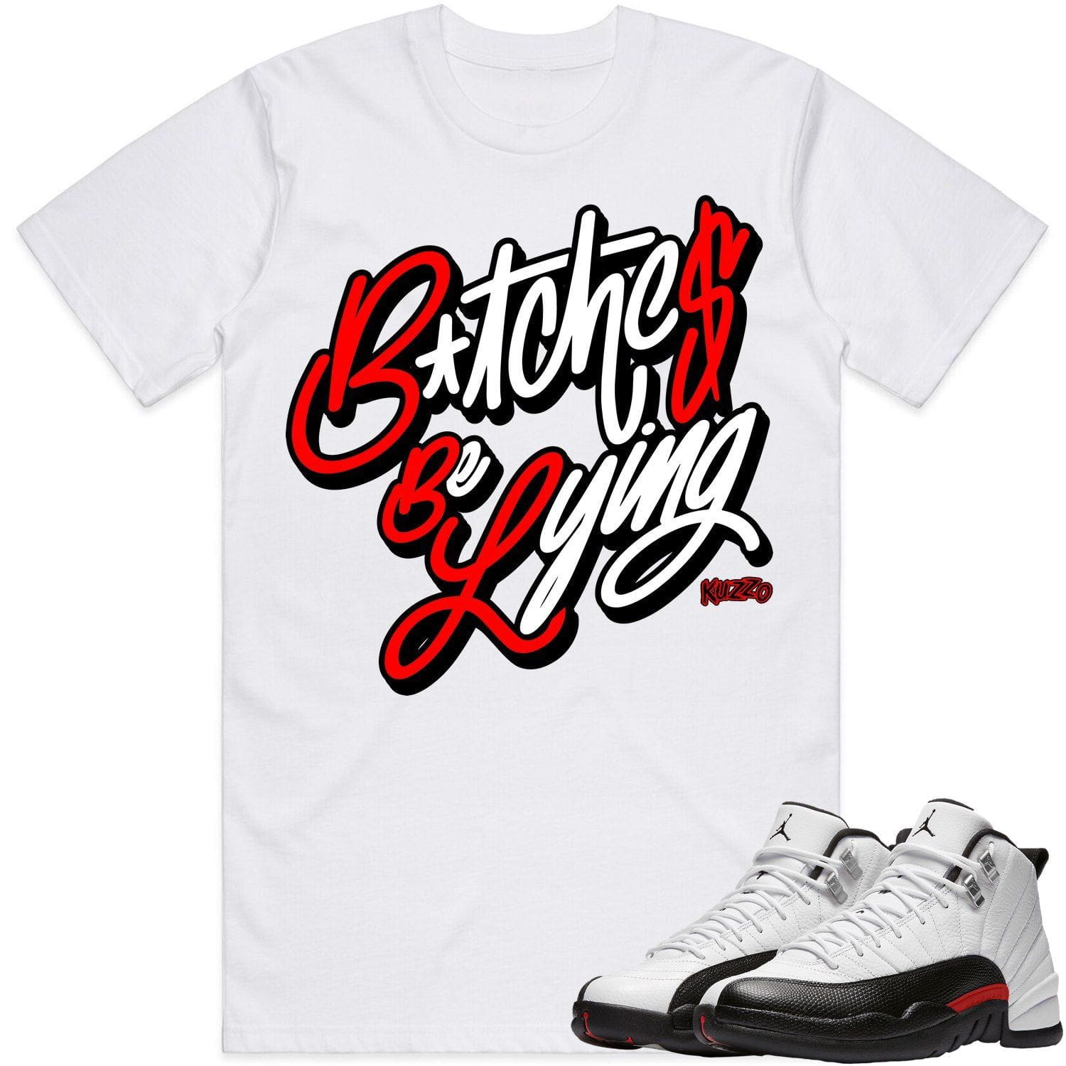 Jordan 12 Red Taxi 12s Shirt to Match - RED BBL