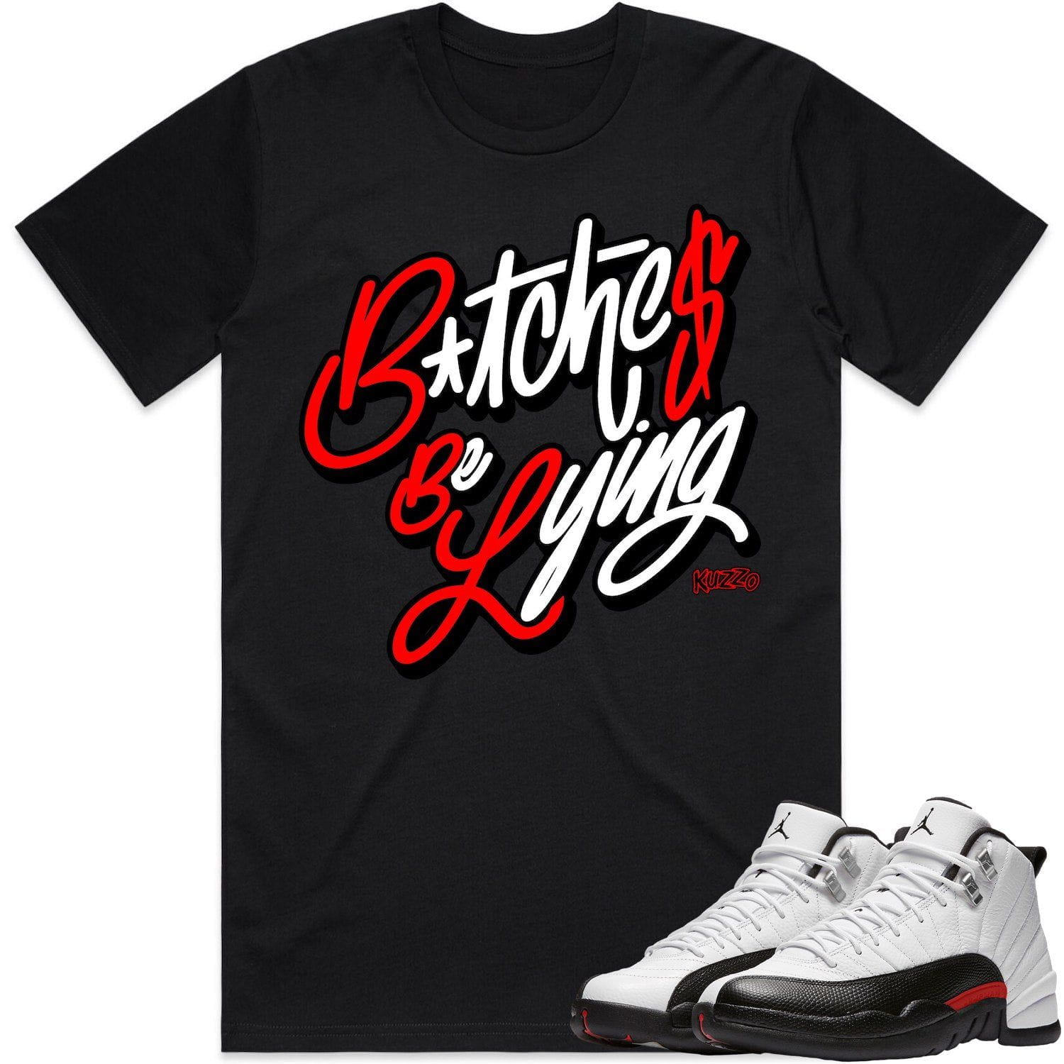 Jordan 12 Red Taxi 12s Shirt to Match - RED BBL