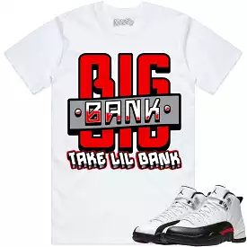 Jordan 12 Red Taxi 12s Shirt to Match - RED BIG BANK