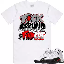 Jordan 12 Red Taxi 12s Shirt to Match - RED F#CK